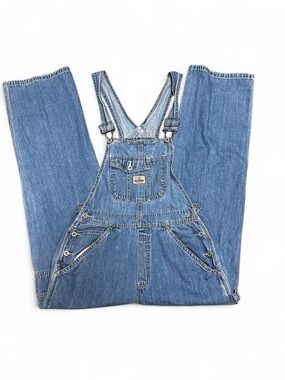 Y2K Old Navy Classic Denim Baggy Overalls - Light Blue